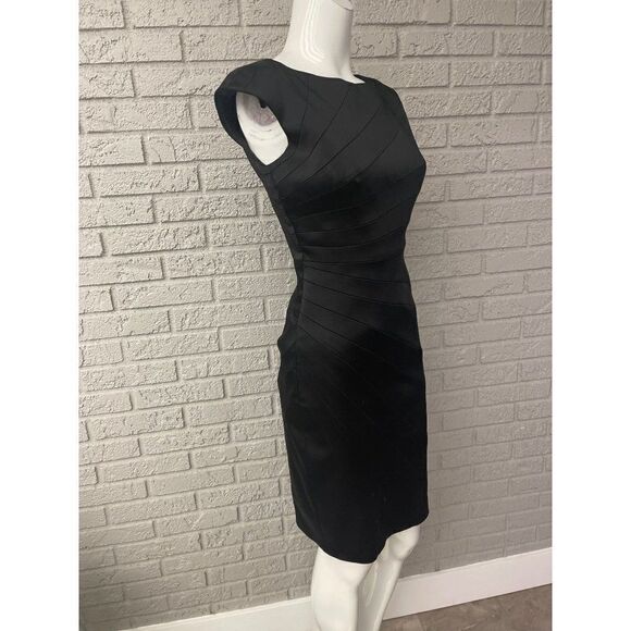 JAX Black Sleeveless Sheath Dress Size 4 - Picture 2 of 10
